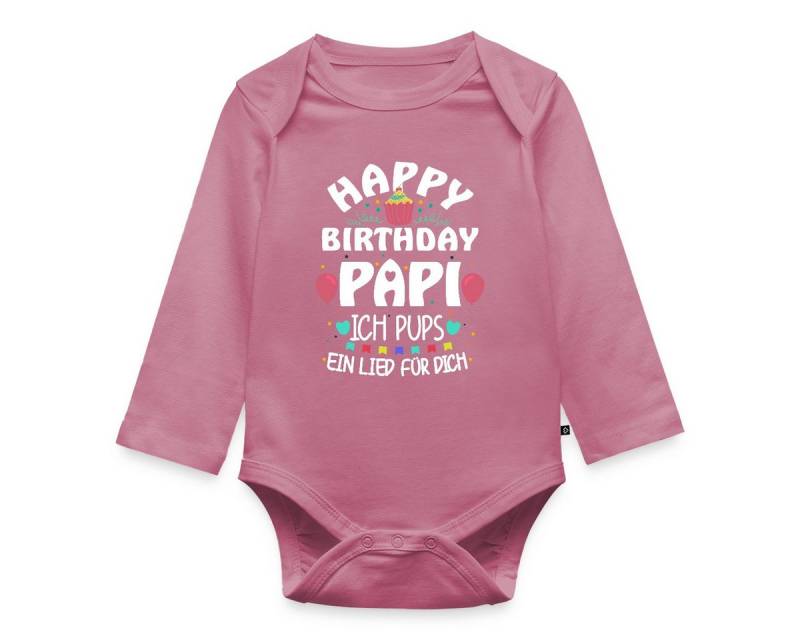Spreadshirt Langarmbody Geburtstag Papa Ich Pups Ein Lied Für Dich Baby Body Langarm (1-tlg) von Spreadshirt