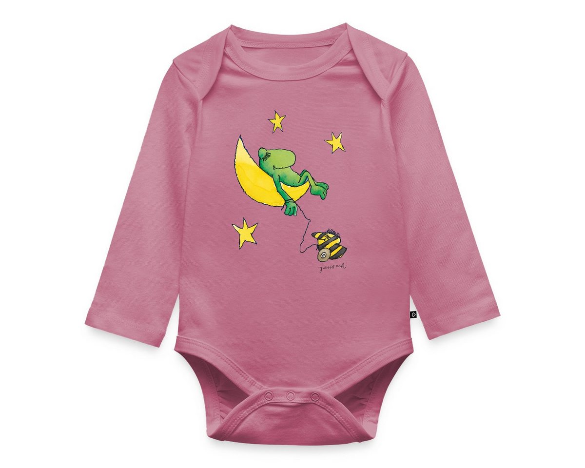Spreadshirt Langarmbody Janosch Günter Kastenfrosch Mond Träume Baby Body Langarm (1-tlg) von Spreadshirt