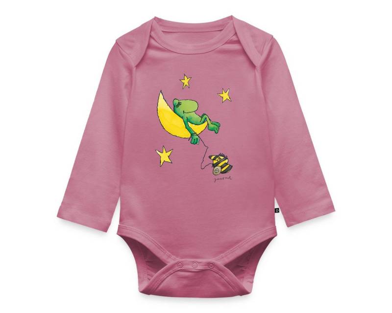Spreadshirt Langarmbody Janosch Günter Kastenfrosch Mond Träume Baby Body Langarm (1-tlg) von Spreadshirt