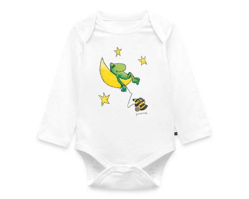 Spreadshirt Langarmbody Janosch Günter Kastenfrosch Mond Träume Baby Body Langarm (1-tlg) von Spreadshirt