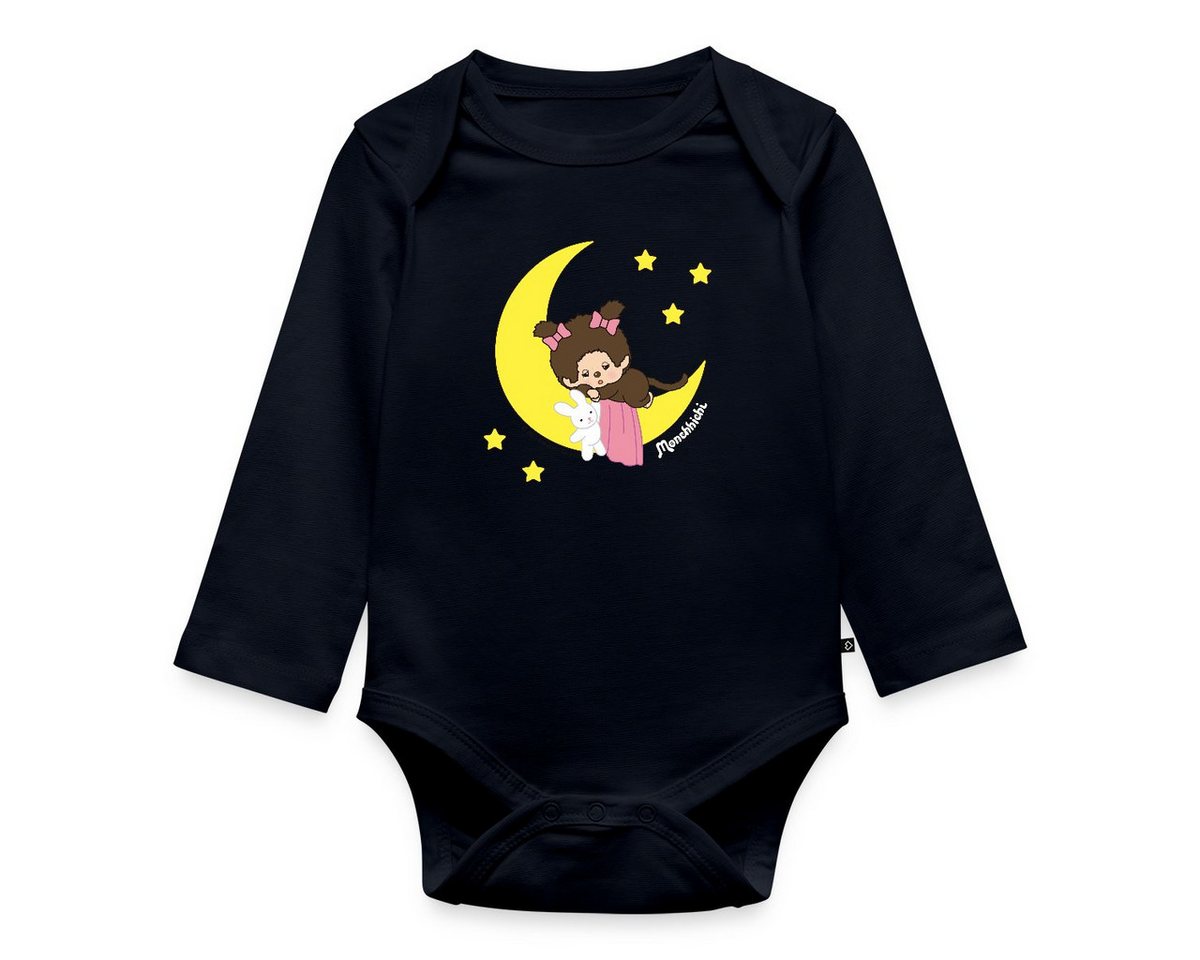 Spreadshirt Langarmbody Monchhichi Sleeping Girl Mond Baby Body Langarm (1-tlg) von Spreadshirt