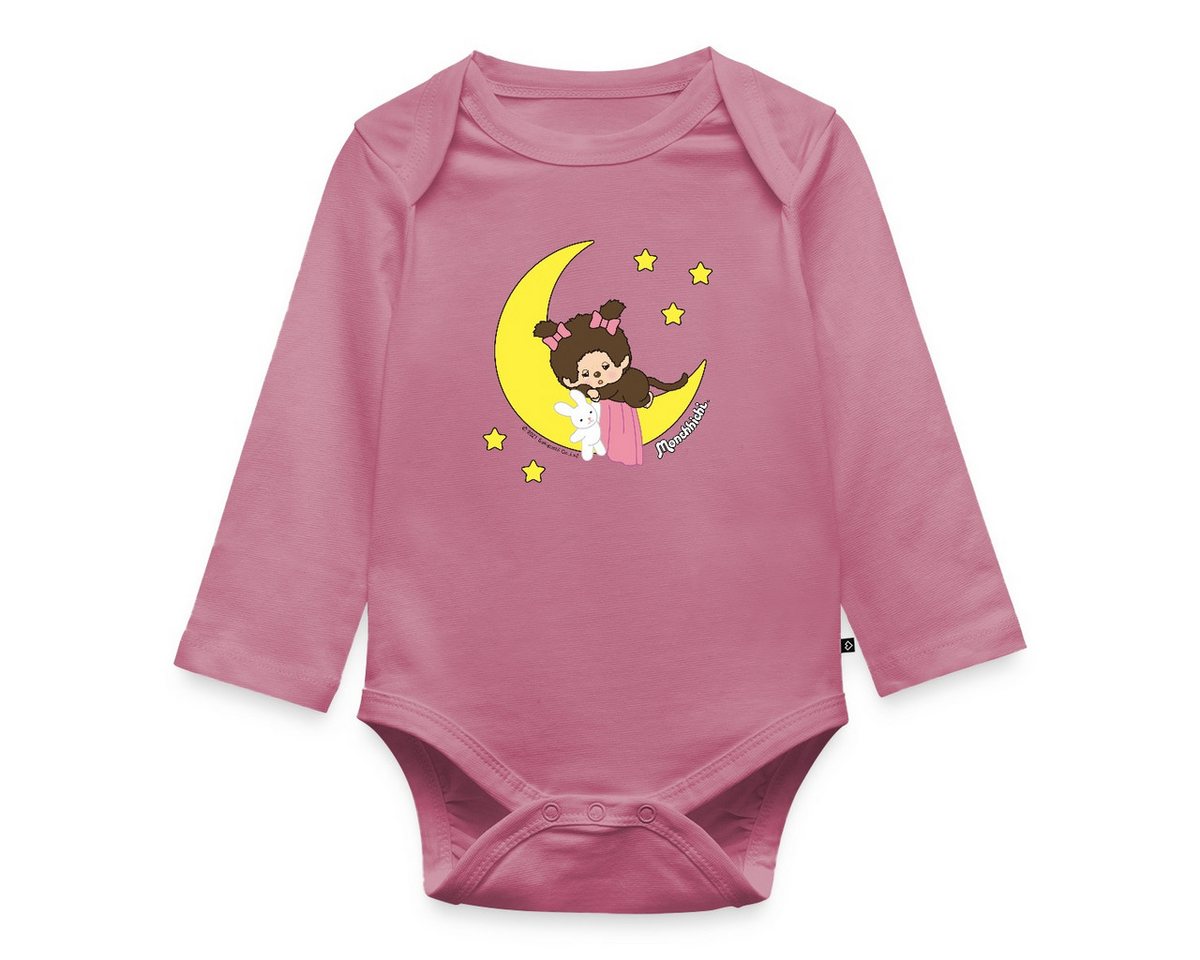Spreadshirt Langarmbody Monchhichi Sleeping Girl Mond Baby Body Langarm (1-tlg) von Spreadshirt