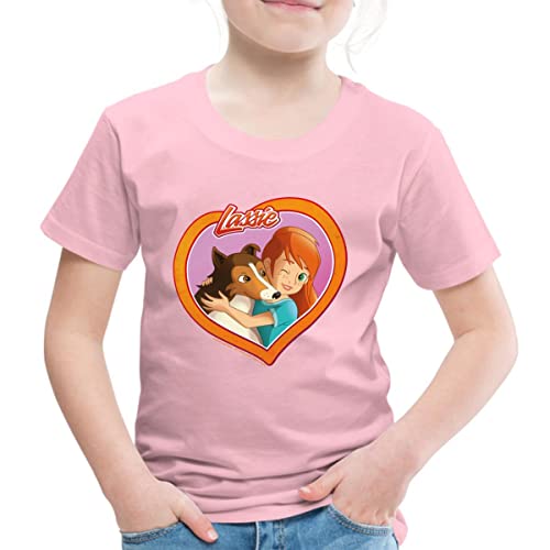 Spreadshirt Lassie EIN Herz Und Eine Seele Kinder Premium T-Shirt, 98/104 (2 Jahre), Hellrosa von Spreadshirt