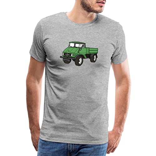 Spreadshirt Laster I Mog Di LKW Lastkraftwagen Männer Premium T-Shirt, XXL, Grau meliert von Spreadshirt