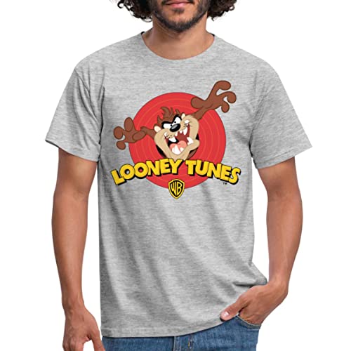 Spreadshirt Looney Tunes Taz Der Tasmanische Teufel Männer T-Shirt, L, Grau meliert von Spreadshirt