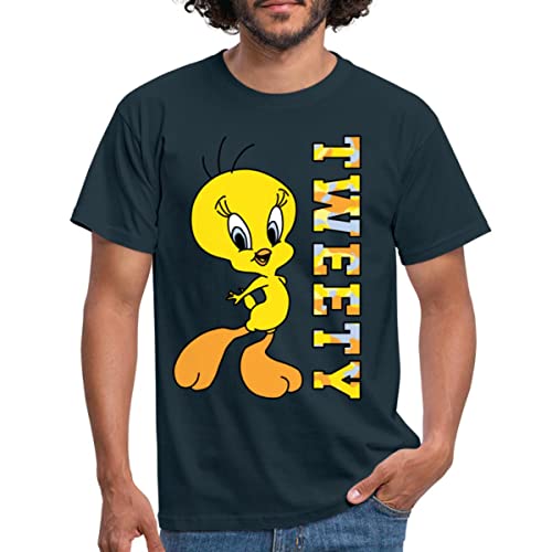 Spreadshirt Looney Tunes Tweety Camouflage Männer T-Shirt, L, Navy von Spreadshirt