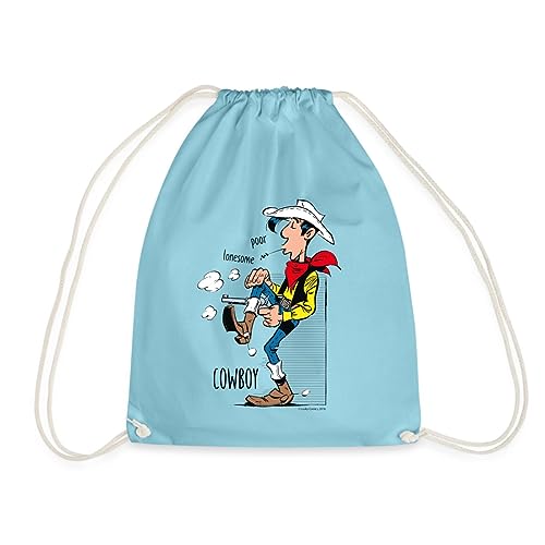 Spreadshirt Lucky Luke Poor Lonesome Cowboy Turnbeutel, One size, Aqua von Spreadshirt