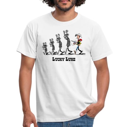 Spreadshirt Lucky Luke Verhaftet Dalton Brüder Männer T-Shirt, 3XL, weiß von Spreadshirt