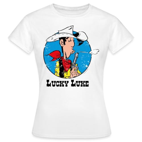 Spreadshirt Lucky Luke mit Pistole Frauen T-Shirt, XXL, Weiß Spreadshirt Lucky Luke mit Pistole Frauen T-Shirt, XXL, Weiß von Spreadshirt