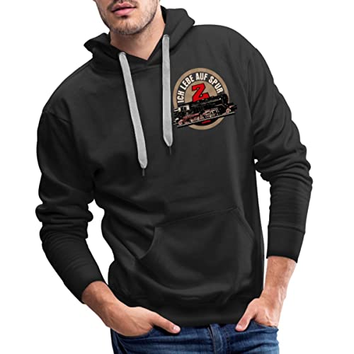 Spreadshirt Märklin Ich Lebe Auf Spur Z Spruch Männer Premium Hoodie, XXL, Schwarz von Spreadshirt