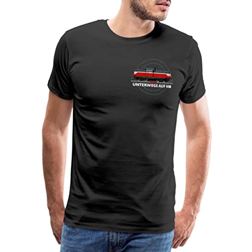 Spreadshirt Märklin Unterwegs Auf H0 Männer Premium T-Shirt, XXL, Schwarz von Spreadshirt