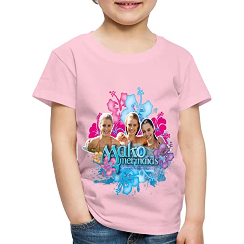 Spreadshirt Mako Einfach Meerjungfrau Sirena, Lyla, Nixie Kinder Premium T-Shirt, 134/140 (8 Jahre), Hellrosa von Spreadshirt