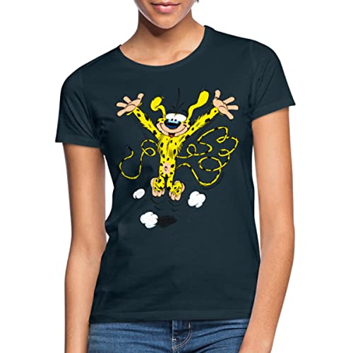 Spreadshirt Marsupilami Happy Frauen T-Shirt, S, Navy von Spreadshirt