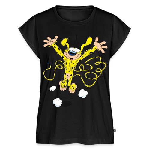 Spreadshirt Marsupilami Happy Frauen Casual T-Shirt, S, Schwarz von Spreadshirt