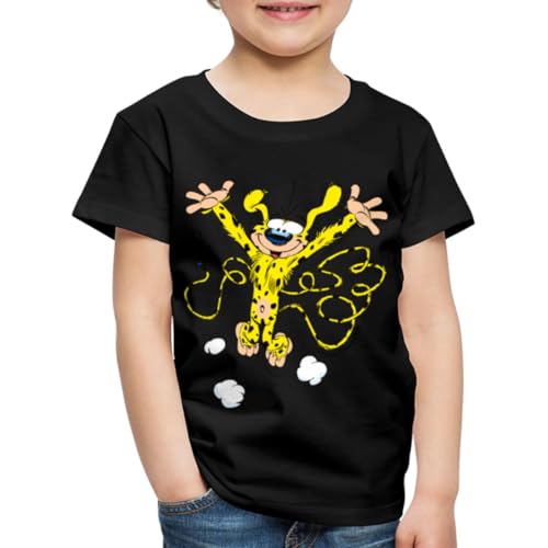 Spreadshirt Marsupilami Happy Kinder Premium T-Shirt, 134/140 (8 Jahre), Schwarz von Spreadshirt
