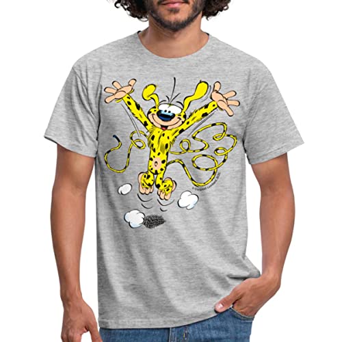 Spreadshirt Marsupilami Happy Männer T-Shirt, M, Grau meliert von Spreadshirt