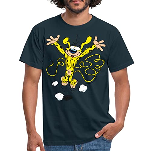 Spreadshirt Marsupilami Happy Männer T-Shirt, S, Navy von Spreadshirt