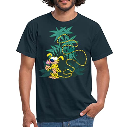 Spreadshirt Marsupilami Im Grünen Männer T-Shirt, XL, Navy von Spreadshirt