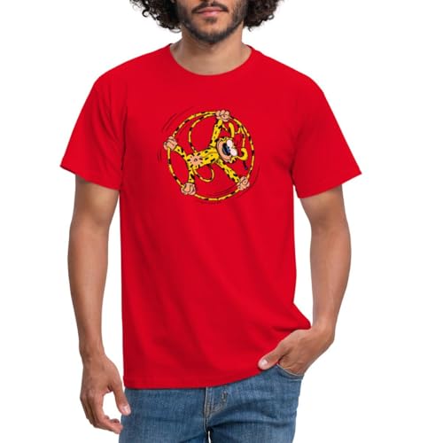 Spreadshirt Marsupilami Rad Männer T-Shirt, S, Rot Spreadshirt Marsupilami Rad Männer T-Shirt, S, Rot von Spreadshirt