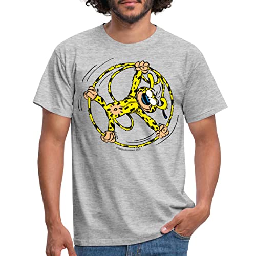 Spreadshirt Marsupilami Rad Männer T-Shirt, XXL, Grau meliert von Spreadshirt