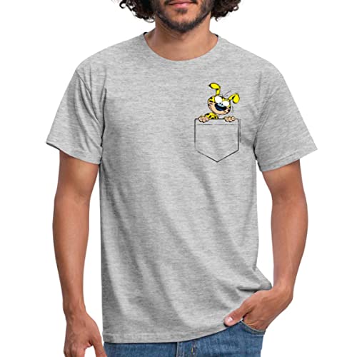 Spreadshirt Marsupilami Taschenmotiv Männer T-Shirt, L, Grau meliert von Spreadshirt