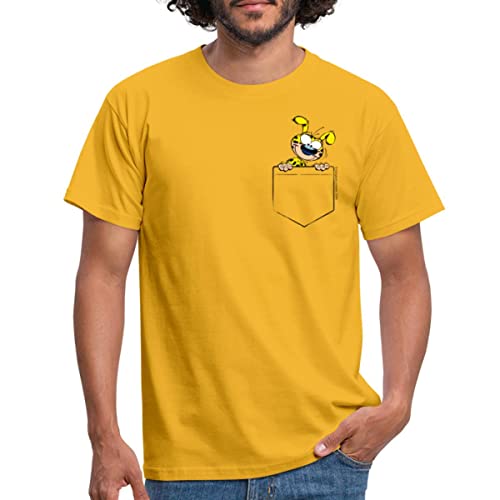 Spreadshirt Marsupilami Taschenmotiv Männer T-Shirt, M, Gelb von Spreadshirt