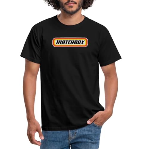 Spreadshirt Matchbox™ Offizielles Logo Orange, Gelb & Schwarz Männer T-Shirt, M, Schwarz von Spreadshirt
