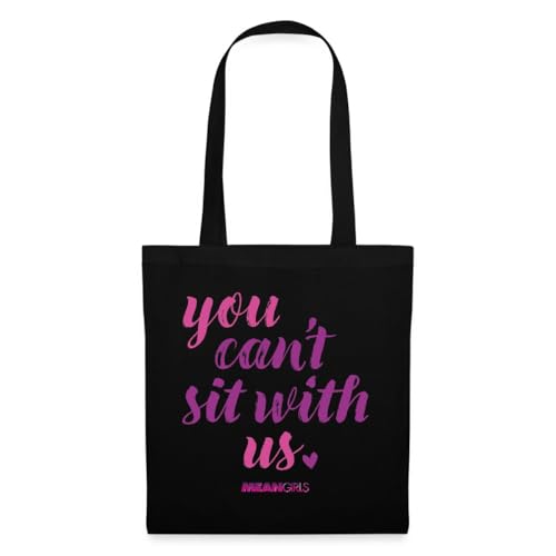 Spreadshirt Mean Girls Spruch You Can´t Sit With Us Einkaufstasche, One size, Schwarz von Spreadshirt