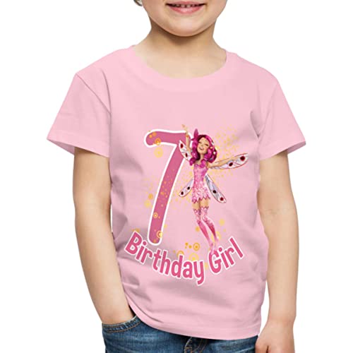 Spreadshirt Mia and Me 7. Geburtstag Geburtstagsgeschenk Kinder Premium T-Shirt, 122/128 (6 Jahre), Hellrosa von Spreadshirt