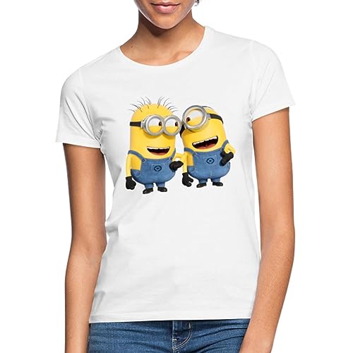 Spreadshirt Minions Phil Und Stuart Lustig Frauen T-Shirt, XL, weiß von Spreadshirt