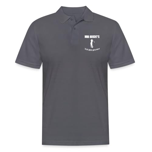 Spreadshirt Mir Reicht´s Ich Gehe Golfen Lustiger Spruch Humor Männer Poloshirt, L, Anthrazit von Spreadshirt