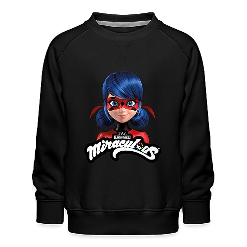 Spreadshirt Miraculous Ladybug Mit Logo Kinder Premium Pullover, 110/116 (5-6 Jahre), Schwarz von Spreadshirt