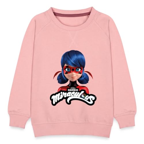 Spreadshirt Miraculous Ladybug Mit Logo Kinder Premium Pullover, 134/146 (9-11 Jahre), Kristallrosa von Spreadshirt