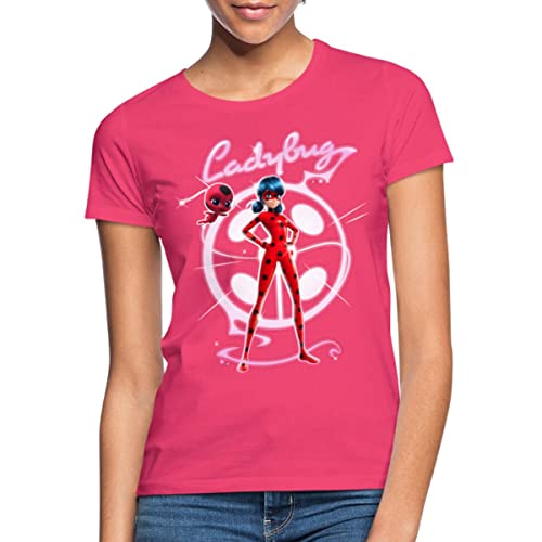 Spreadshirt Miraculous Ladybug Mit Tikki Frauen T-Shirt, S, Azalea von Spreadshirt