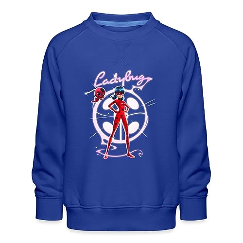 Spreadshirt Miraculous Ladybug Mit Tikki Kinder Premium Pullover, 134/146 (9-11 Jahre), Royalblau von Spreadshirt