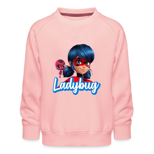 Spreadshirt Miraculous Ladybug Tikki Kinder Premium Pullover, 122/128 (7-8 Jahre), Kristallrosa von Spreadshirt