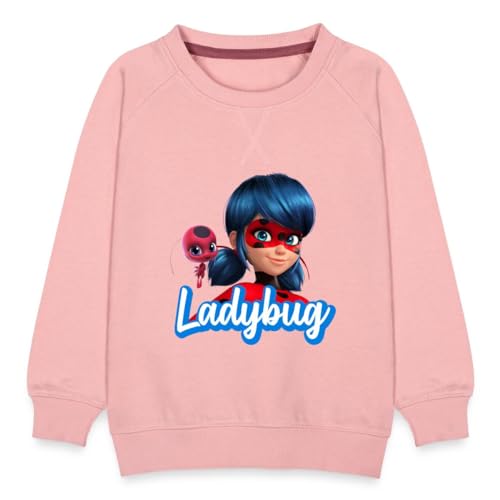 Spreadshirt Miraculous Ladybug Tikki Kinder Premium Pullover, 134/146 (9-11 Jahre), Kristallrosa von Spreadshirt