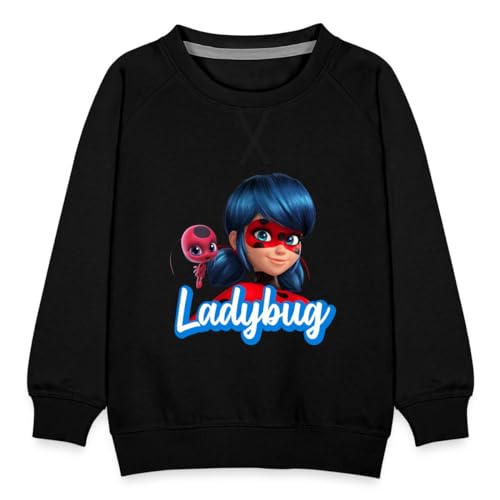 Spreadshirt Miraculous Ladybug Tikki Kinder Premium Pullover, 152/164 (12-14 Jahre), Schwarz von Spreadshirt