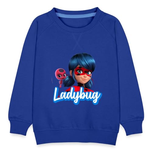 Spreadshirt Miraculous Ladybug Tikki Kinder Premium Pullover, 98/104 (3-4 Jahre), Royalblau von Spreadshirt