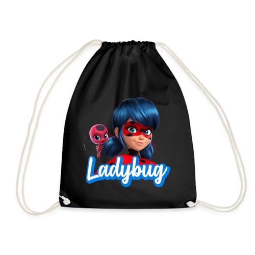 Spreadshirt Miraculous Ladybug Tikki Turnbeutel, One size, Schwarz von Spreadshirt