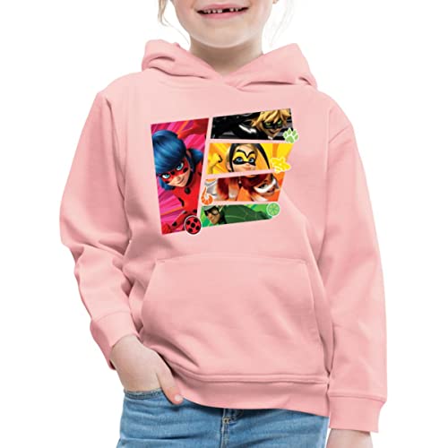 Spreadshirt Miraculous Superhelden Kinder Premium Hoodie, 122/128 (7-8 Jahre), Kristallrosa von Spreadshirt