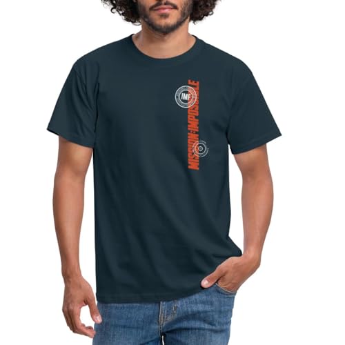 Spreadshirt Mission Impossible Dead Reckoning Schriftzug Design Männer T-Shirt, L, Navy von Spreadshirt