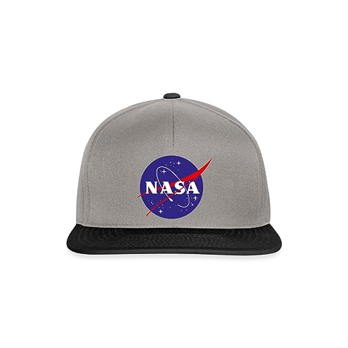 Spreadshirt NASA Classic Logo Snapback Cap, One Size, Graphit/Schwarz von Spreadshirt