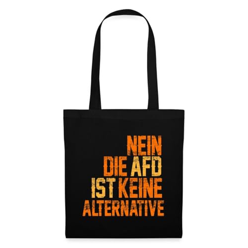 Spreadshirt Nein Die AFD Ist Keine Alternative Gegen Rechts Stoffbeutel, One size, Schwarz von Spreadshirt