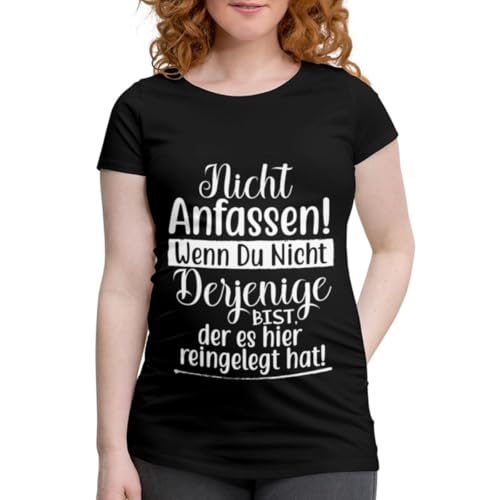 Spreadshirt Nicht Anfassen Babybauch Frauen Schwangerschafts T-Shirt, XXL, Schwarz von Spreadshirt