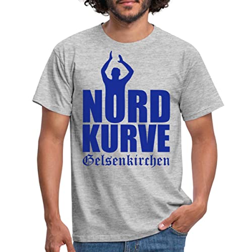 Spreadshirt Nordkurve Gelsenkirchen Fan Männer T-Shirt, XXL, Grau meliert von Spreadshirt