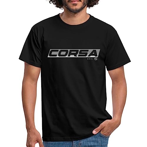 Spreadshirt Opel Corsa Renn Logo Männer T-Shirt, XL, Schwarz von Spreadshirt
