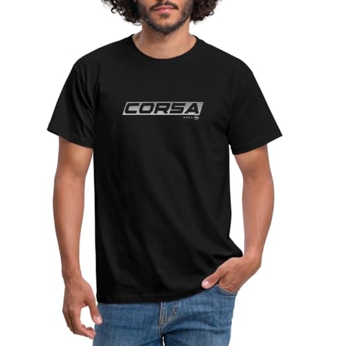 Spreadshirt Opel Corsa Renn Logo Männer T-Shirt, XL, Schwarz von Spreadshirt