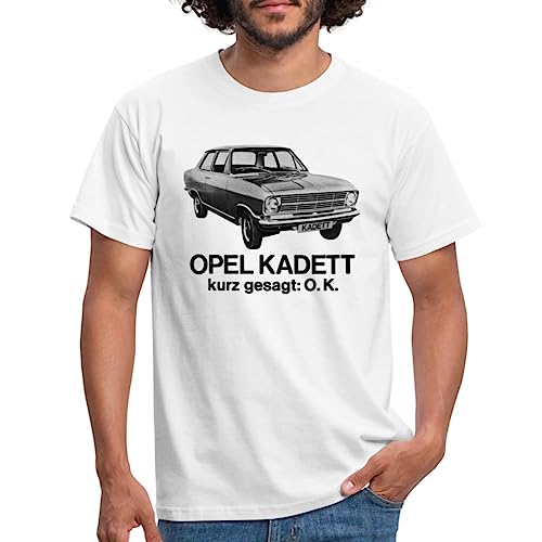 Spreadshirt Opel Kadett Kurz Gesagt: O.K. Witziger Spruch Männer T-Shirt, L, weiß von Spreadshirt