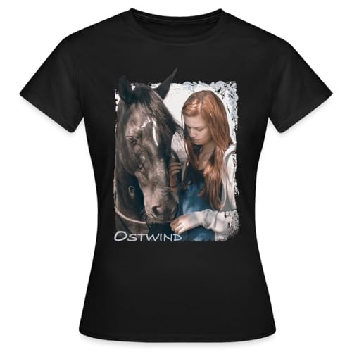 Spreadshirt Ostwind Aris Ankunft Mika Ostwind Portät Frauen T-Shirt, L, Schwarz von Spreadshirt